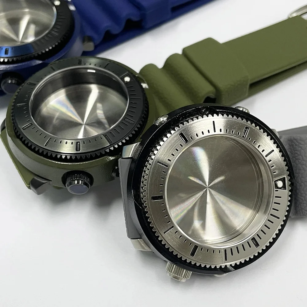 

Корпус NH36, корпус часов 45 мм, консервированный тунец, корпус часов 3,8°, корпус из нержавеющей стали, сапфировое стекло, подходит для механизма 35 NH36