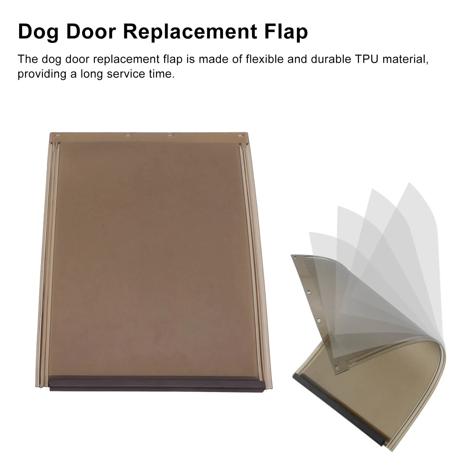 Dog Door Flap Impact Resistant Tpu Dog Door Replacement Flap For Aluminum Pet Door Plastic Pet Door Safe And Convenient