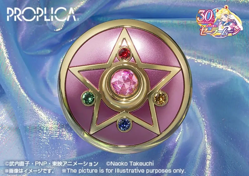 In Stock Original BANDAI PROPLICA Moon Stick Transformation Broochdisguise Pen Crystal Star Figure Anime Sailor Moon Model Toy view 2