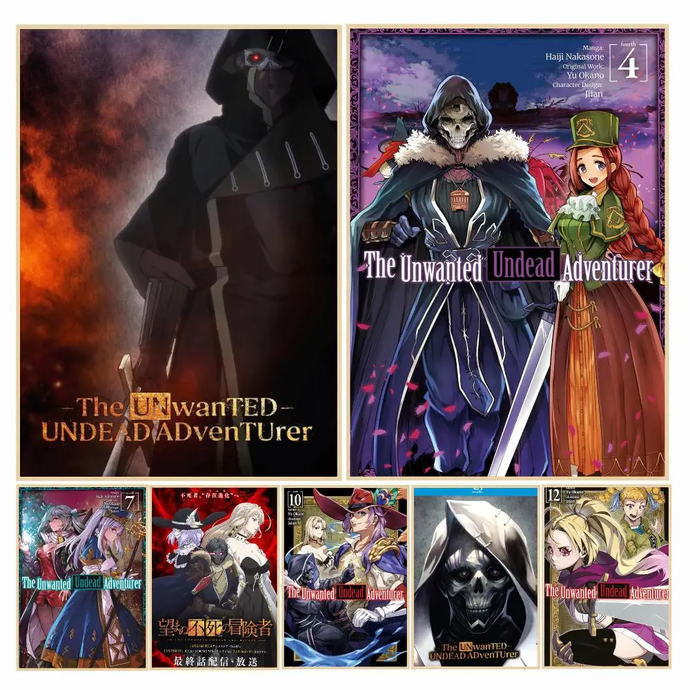anime T-The Unwanted Undead Adventurer-R Painting Calligraphy Boho Botanical Decor for Living Room Elegant Home Style