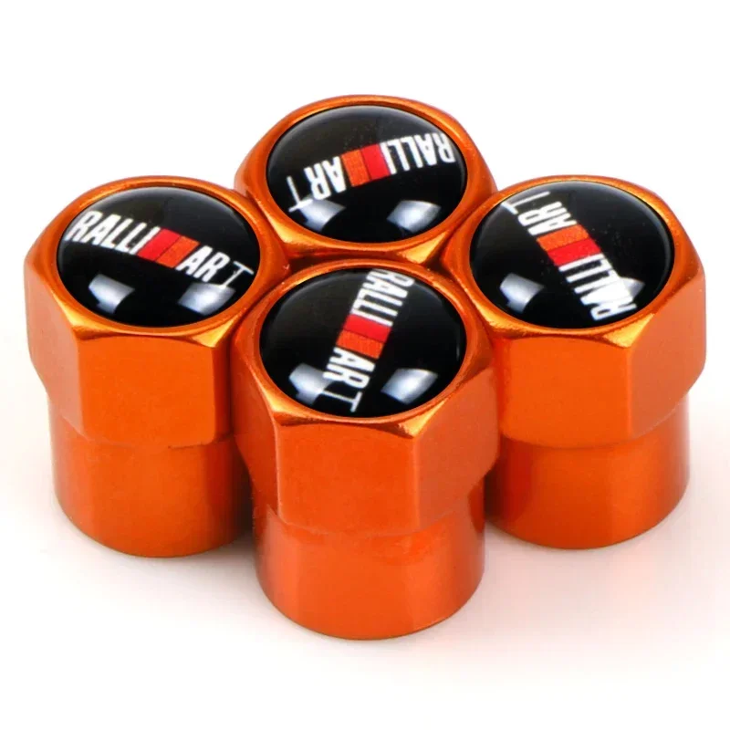 4PCS Car Wheel Tire Valve Caps Dust Proof Covers For Mitsubishi Ralliart Asx Lancer 9 Outlander 3 l200 Pajero Accessories