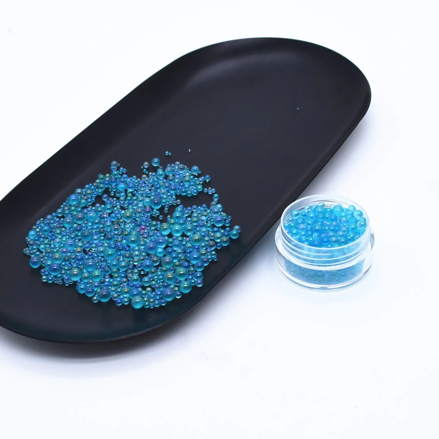 one box Mini Bubble ball beads 1-3mm mixed tiny beads for glass globe silicon mold filler charms