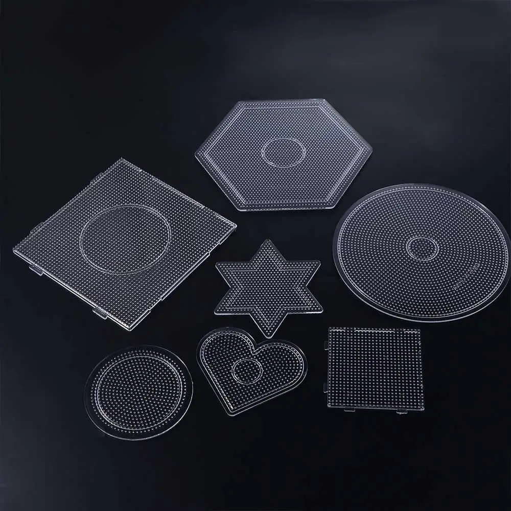 2,6 мм Perler Развивающие игрушки Фигурка Материал Доска Прозрачная головоломка Beadbond Пегборд Шаблон головоломки Шаблон бусин Diy