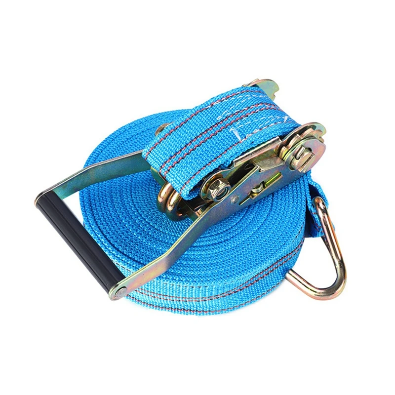 NEW-Truck Binding Belt Cargo Fixed Tension Rope Ratchet Tie Down Straps Fastening Cargo Straps For Protect Goods