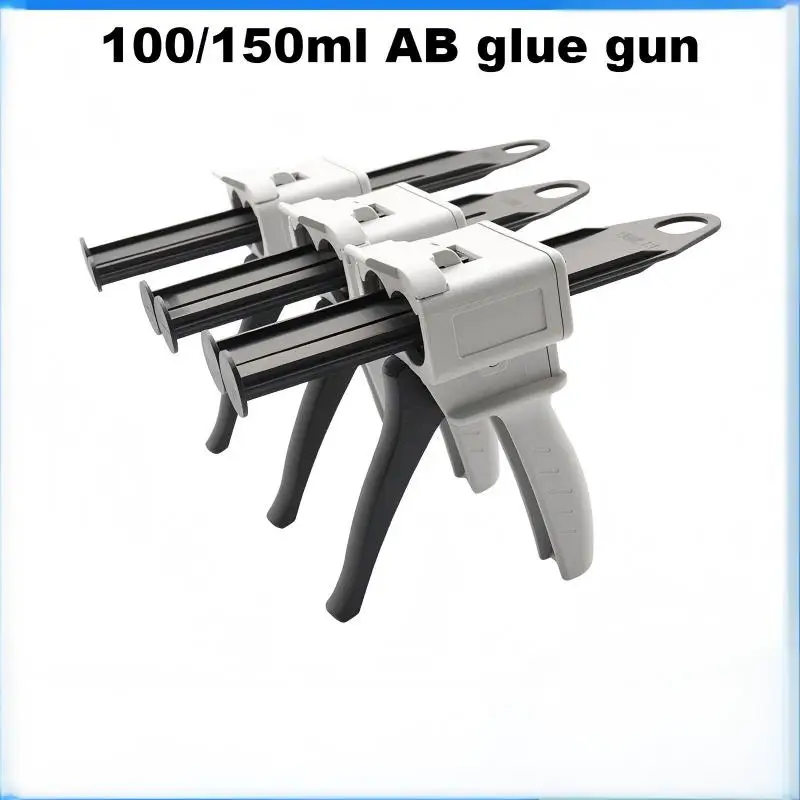 

100/150ml Ab ​ ​ Glue Gun, Dispensing Gun Two-Component Epoxy Glue Gun 1:1/2:1 Glue Gun Manual Caulking Gun Coating Machine Dispensing Machine