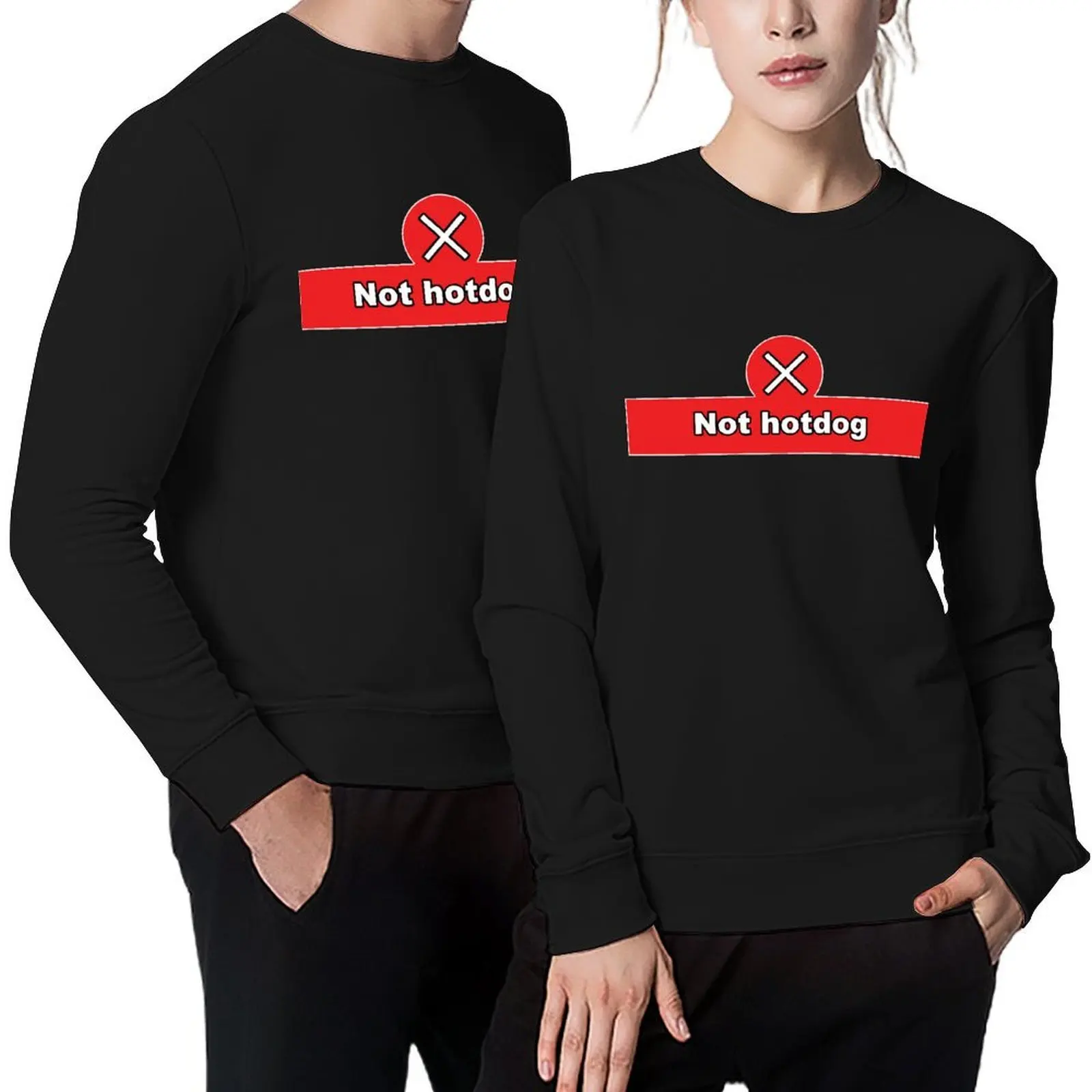 

Not Hot Dog Silicon Valley Funny Quote Shirt Pullover men's winter sweater male clothes men wear tracksuit sweatshirts