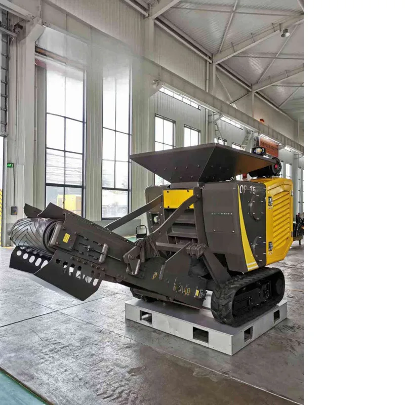 Prodotto caldo Mobile Rock Crushing Plant Quarry Jaw Frantoio Semi automatico Mobile Rock Crasher Frantoio per scarti Vendita calda