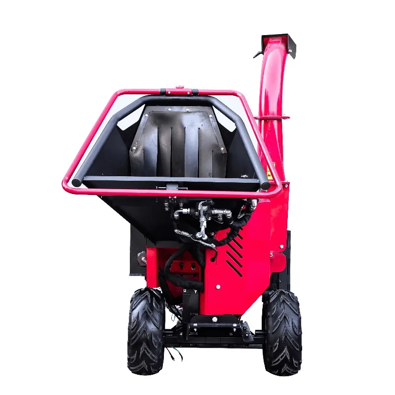 High Quality Disc Type  Hydraulic Feeding ATV Gaso line Wood Chipper Shredder