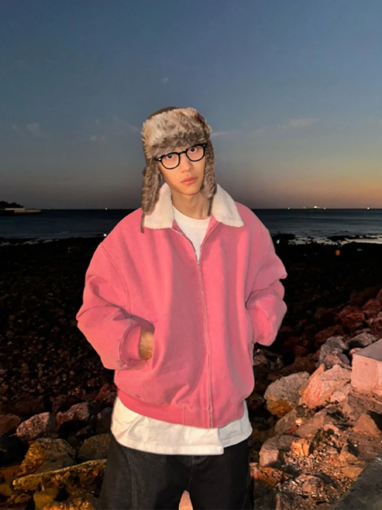 

Мужская осенне-зимняя куртка из хлопка с воротником из американского бархата, модная, премиум-класса, стильная, для работы, в стиле Cleanfit