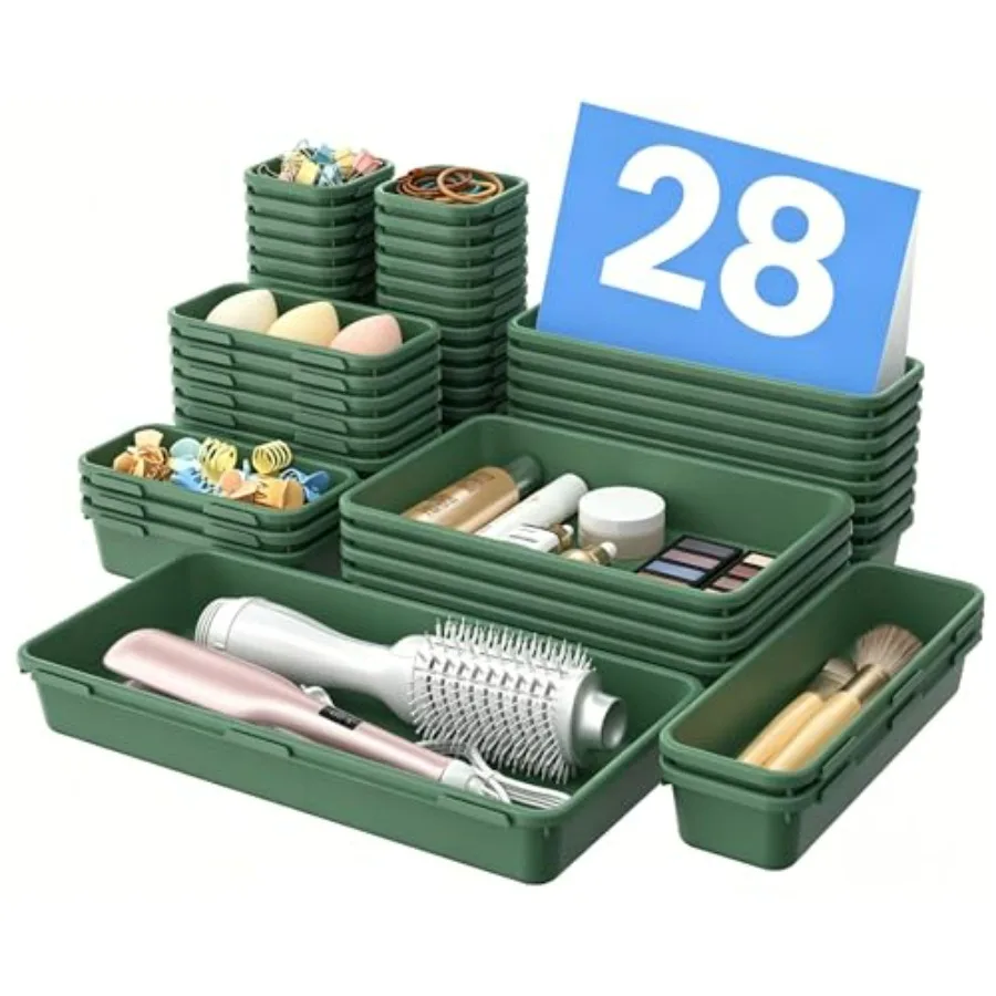 

Military Grade Drawer Organizer, Makeup organizer, Holds 177 Items Bathroom Organizers and Storage, Organization and