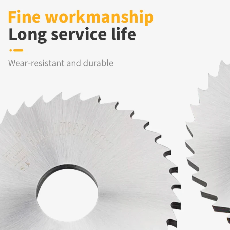 HSS Milling Circular Saw Blade 40/50/60/63/75/80/100mm Circular Saw Slotting Cutter for CNC Machine Metal Steel PVC Cutting Tool