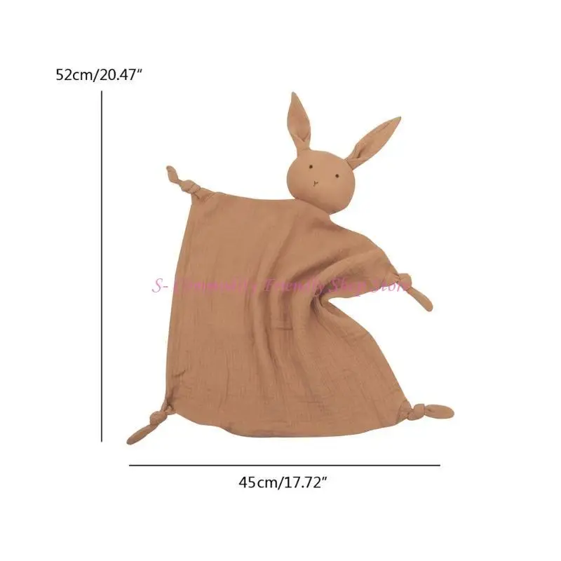 85AE ผ้าพันคอผ้าฝ้ายผ้าห่มสำหรับทารกแรกเกิดตุ๊กตาเด็กแฟชั่น Sleep Toy