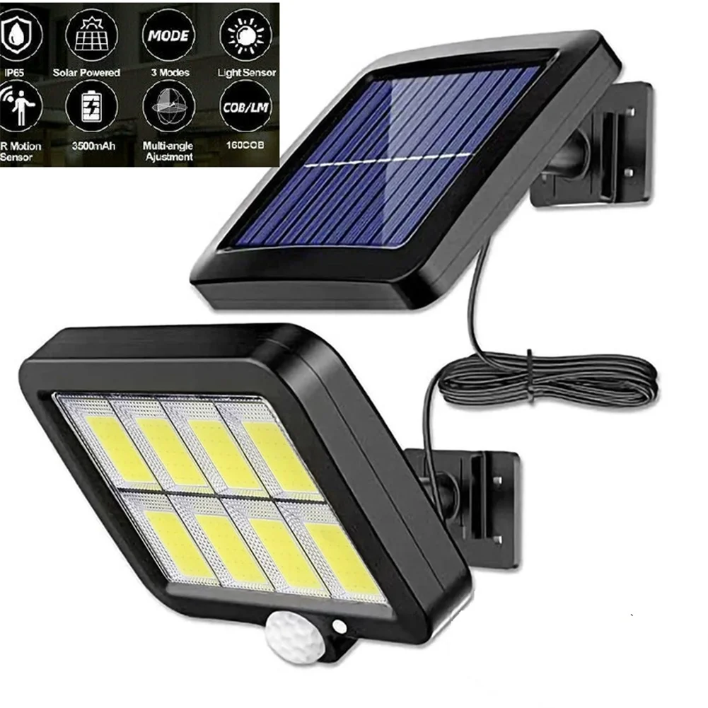 9000lm Outdoor Led Solar Light With 3 Lighting Modes Energy Saving Motion Sensor Light