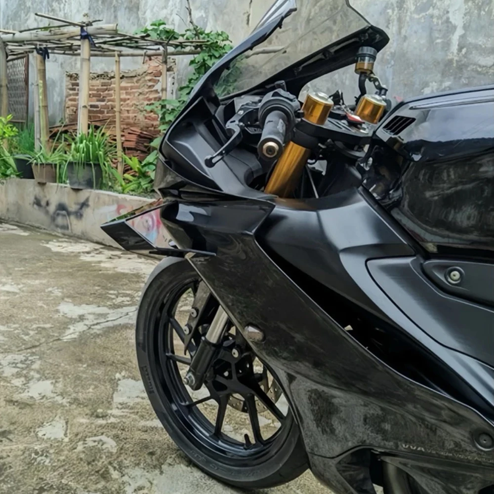 For YZF-R15 R15 V4 YZF R15M 2022-2025 2026 Motorcycle Downforce Naked Frontal Spoilers Winglet Aerodynamic Wing Fairing