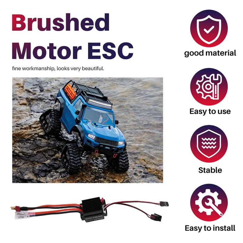 ODIES-550 브러시 모터 방수 ESC 320A 속도 제어 조합 세트 1/10 RC 자동차 크롤러 축 SCX10