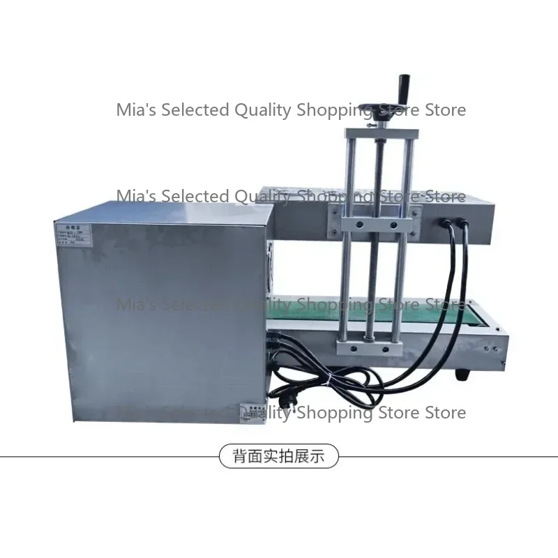 

Continuous Desktop Electromagnetic Induction Sealing Machine Stainless Steel Horizontal for Aluminum Foil Paper Cans Bags