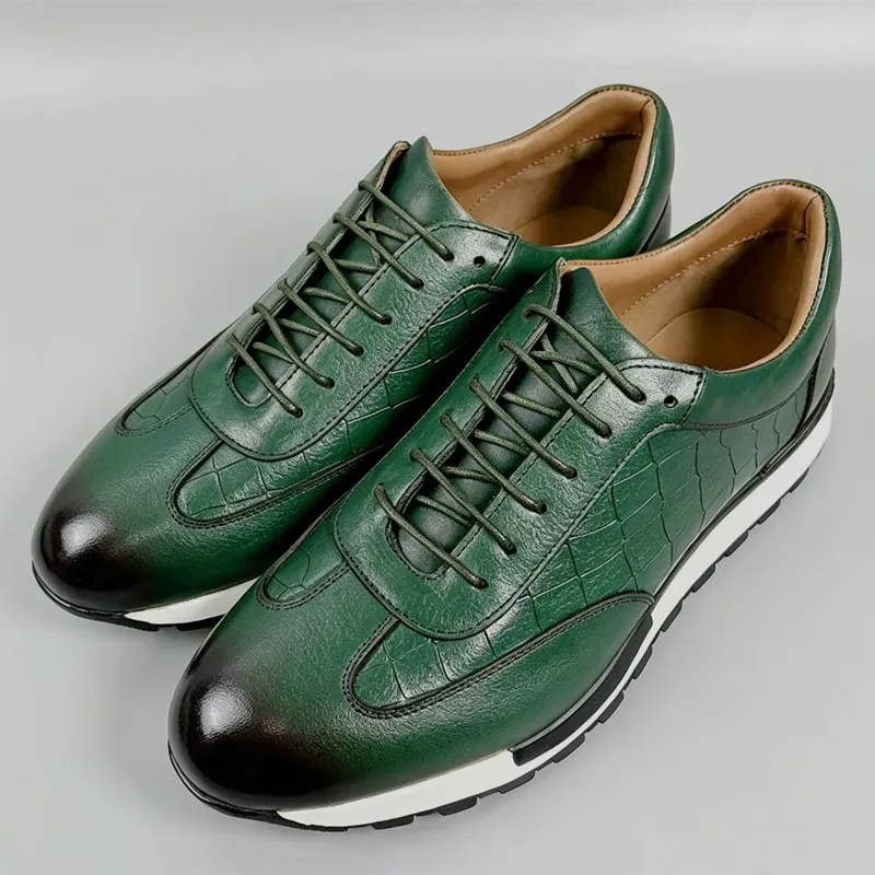 Genuine Leather Oxfords Shoes High Quality Male Comfortable Sneakers Men's Daily Shoes for Men All-match Men Casual Shoes