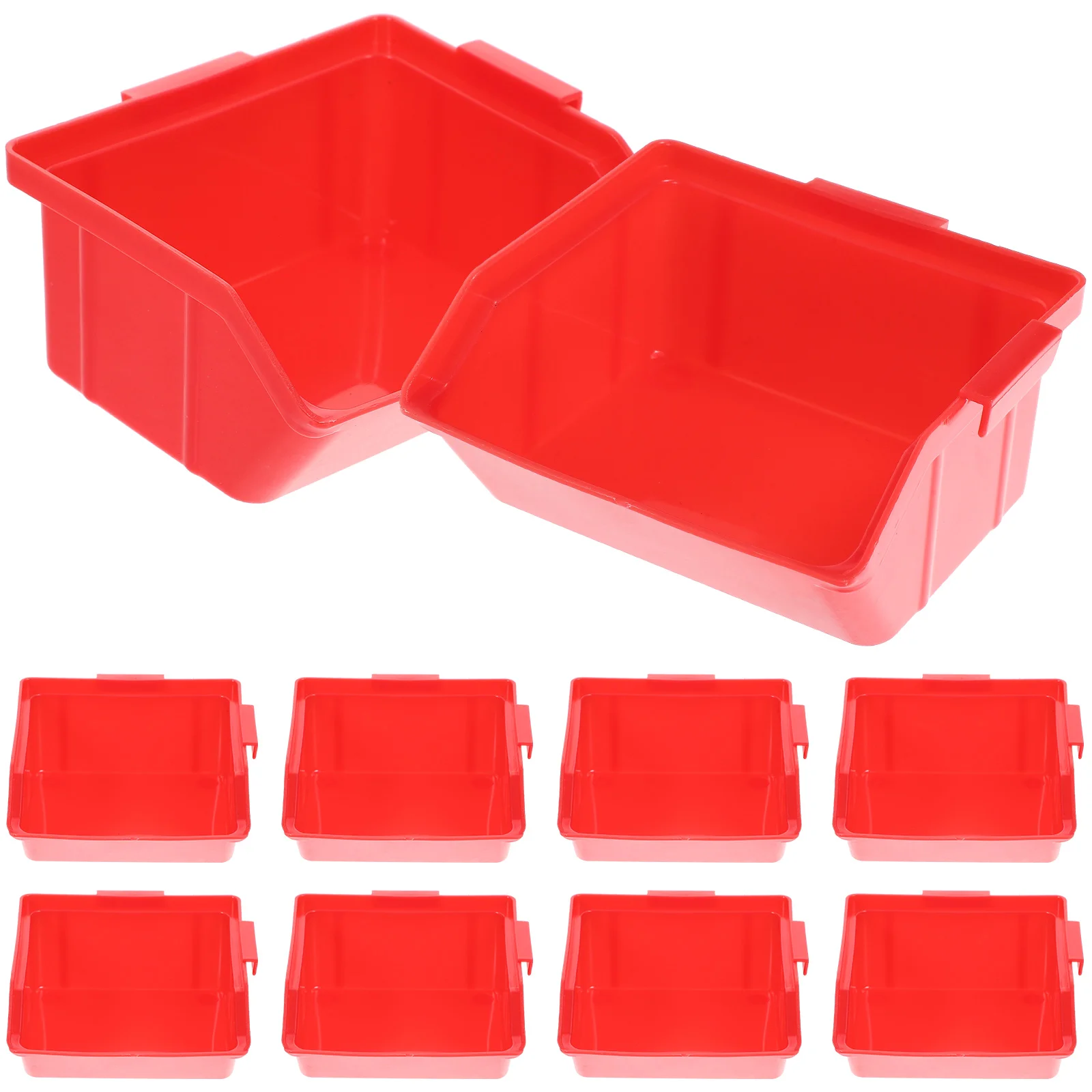 

10 Cs/Package Oblique Component Box Stackable Collapsible Trash Bin Container Nut