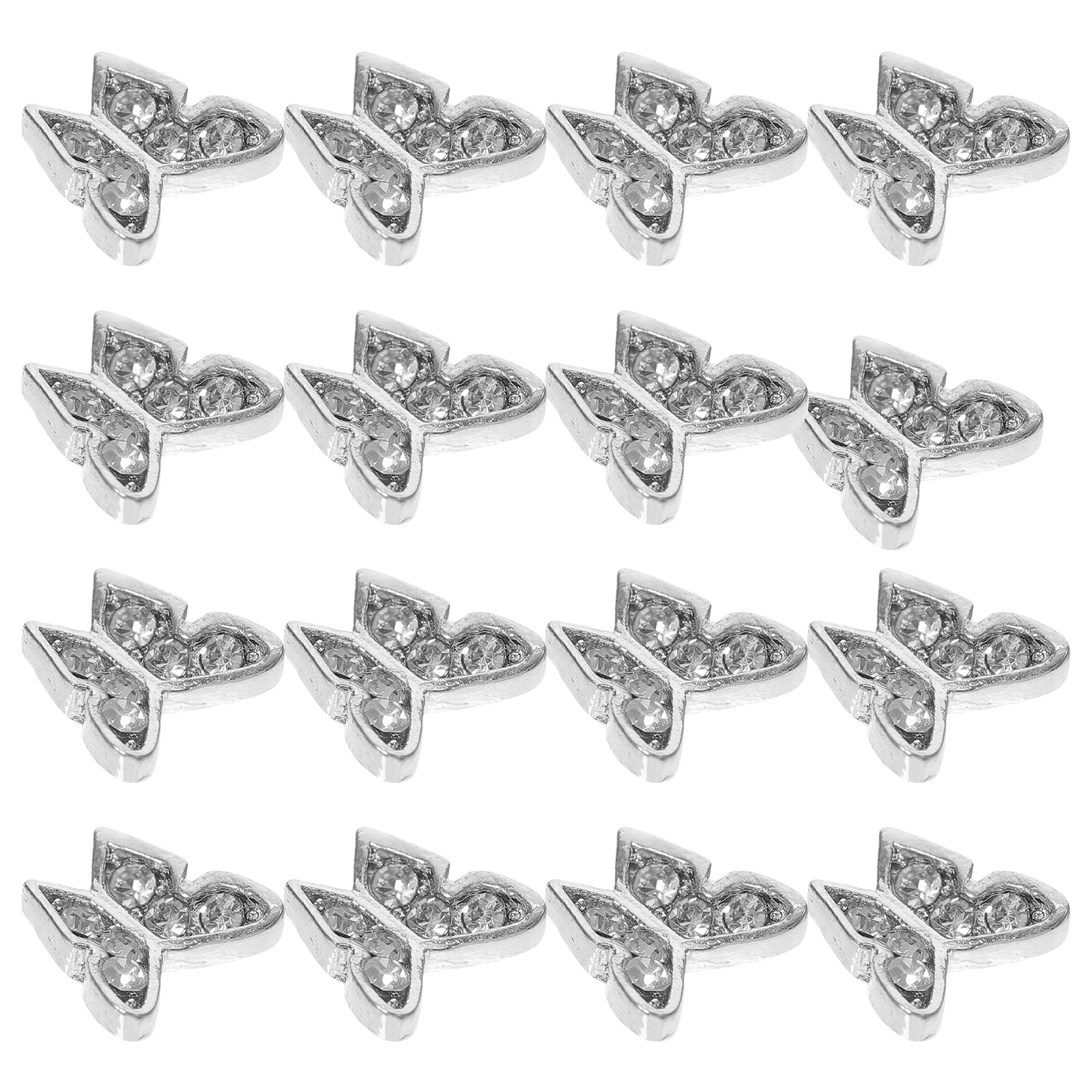 Farfalle 3D in lega di alluminio Pendenti per unghie Glitter Strass Accessori per nail art Decorazioni Ornamenti per manicure Ciondoli per unghie