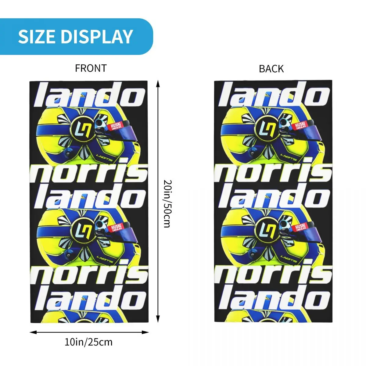 Lando Norris Motocross Bandana Neck Cover Printed Lando Norris 4 Face Scarf Running Unisex Adult Winter