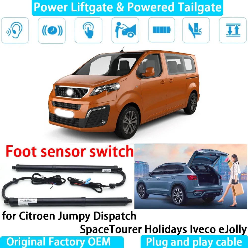 

for Citroen Jumpy Dispatch SpaceTourer Holidays Iveco eJolly Automatic Electric Power Liftgate Powered Tailgate Strut Tail