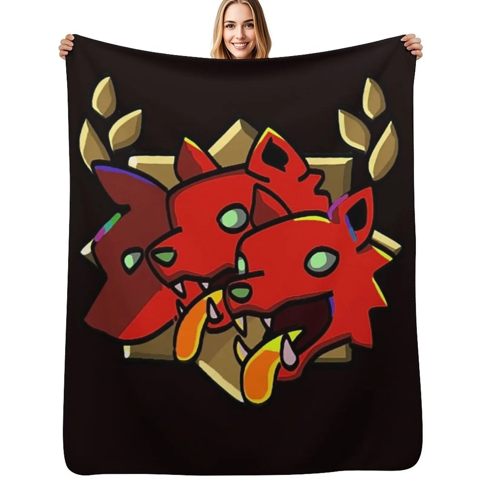 Cerberus Bond Throw Blanket Stylish Couch Blanket for Home Living Room