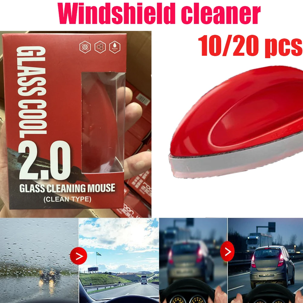 Windshield Cleaner Power 2.0 Upgrade Edition Glass Shine Gloss Mouse Film Remover Car Windshield Cleaner