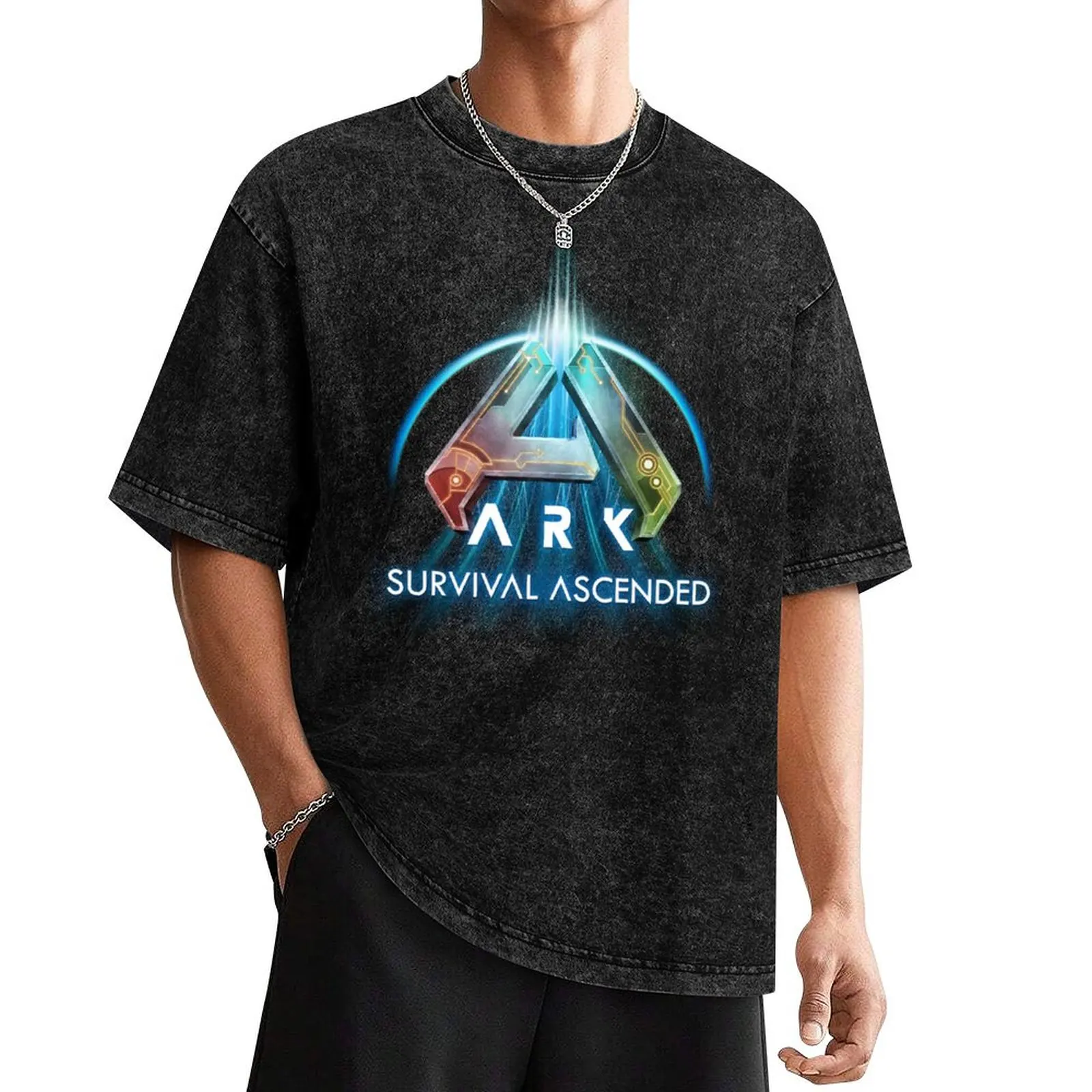 

ARK Survival Ascended - ASA logo T-Shirt anime summer tops blanks mens funny t shirts