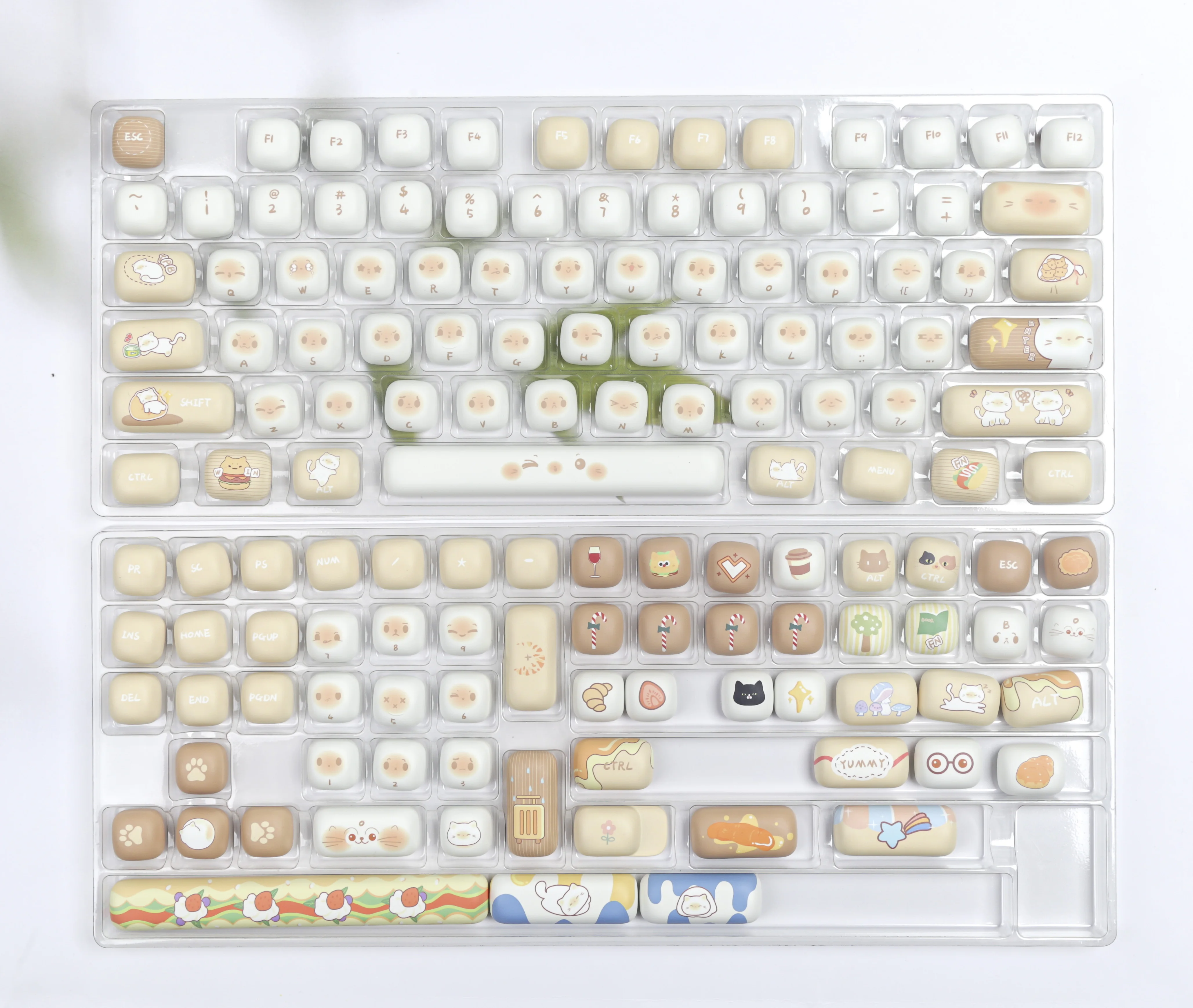 MOG Keycaps PBT 136 Toetsen 5-Thermische Sublimatie Kat Voor Mechanisch Toetsenbord Mx Schakelaar Leuke gift HI75 AKK O Alice layout