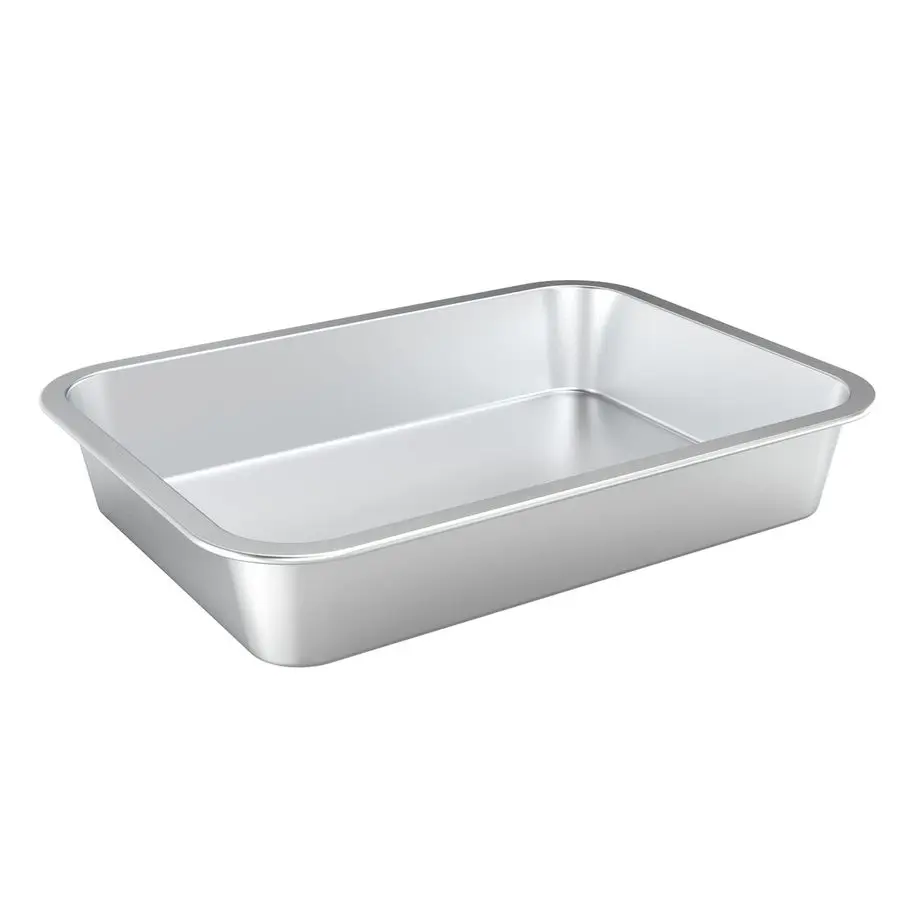 

fire Stainless Steel Baking Pan, Rectangular Cake Pan Cookie Sheet Pan Barbeque Grill Pan for Baking Breads, Grilling Chicken, V