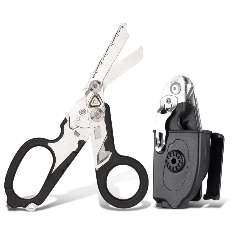 

Stainless Steel Emergency Scissors and Pliers, Medical Trauma Shears Outdoor Camping Rescue Tool with Cutter and Glass Breaker