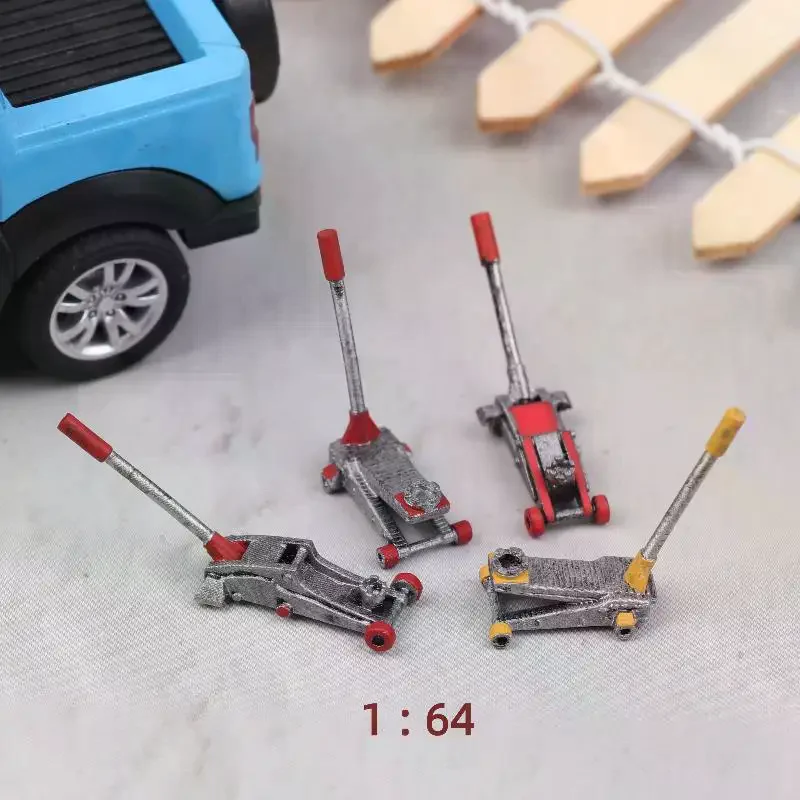 1 Stuks 1/64 Schaal Auto Lifting Jack Model Modificatie Garage Reparatie Accessoires Scène Collocatie Miniatuur Sculptuur Display