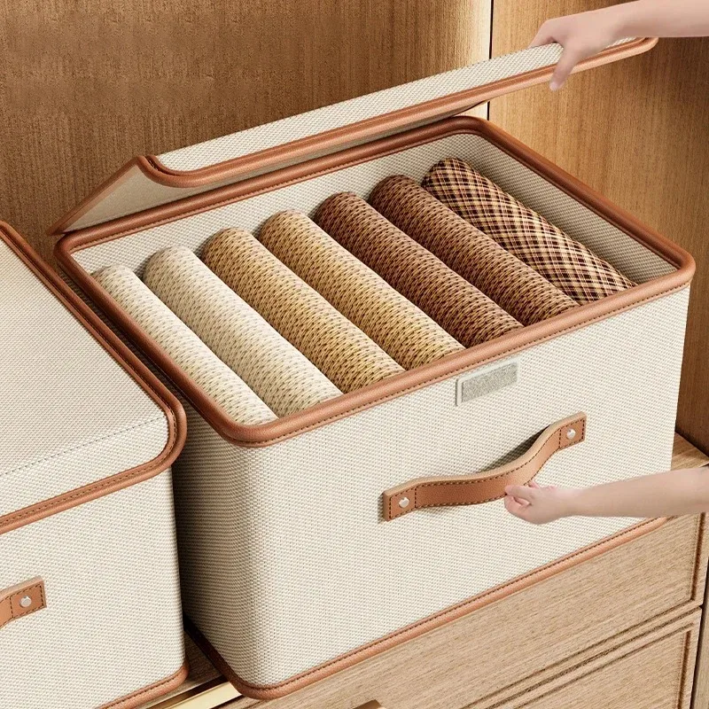 770g Dustproof Storage Box With Lid Large Capacity Home Bedroom Artifact Foldable Clothes Double Moisture-Proof Storage Box