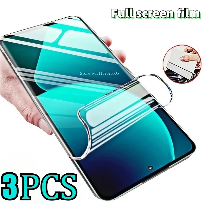 

3pcs Ultra HD Protective Film for OPPO A6 GT Anti-Scratch Hydrogel film for OPPO A6 Pro A6 Max Bubble Free Ultra Resistant Film