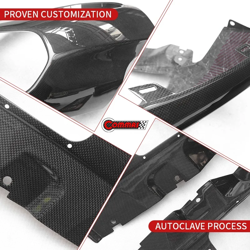 For New Arrival OEM Style Car Auto Parts Dry Carbon Fiber Car Rear Side Bumper Corner Wrap Angle for Ferrari 812 GTS Rear Angles