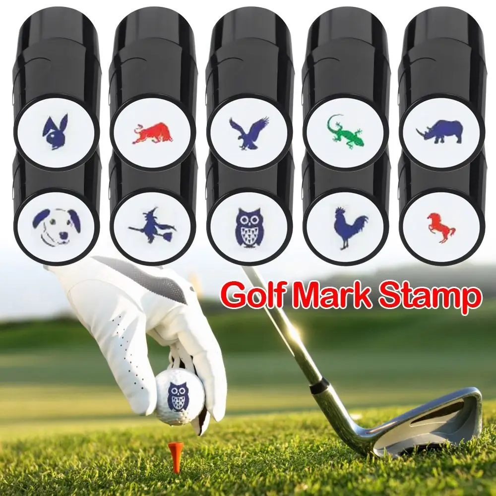 

Outdoor Sports Golfer Gift Plastic Golf Ball Stamper Golf Stamp Marker Golf Accessories Mark Seal