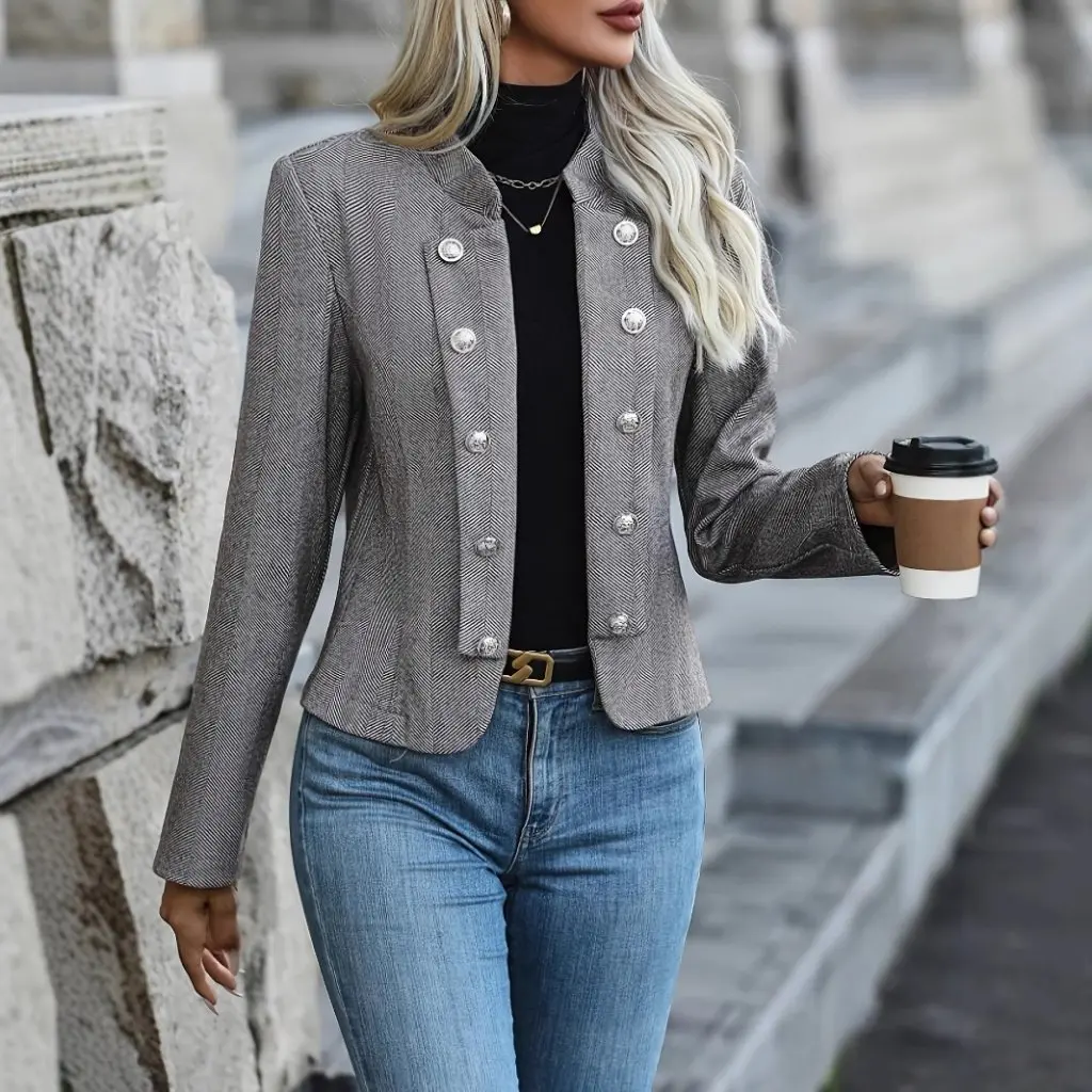 

Women's Casual Comfortable Temperament Autumn Winter Fashion Jacket European American New Arrivals