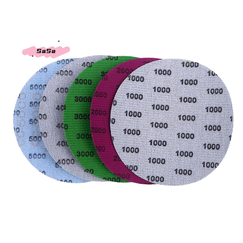 S-15/25Pcs 5 Inch 1000 2000 3000 4000 5000 Grit Sandpaper Discs Dry Wet Grinding Sanding Discs For Metal Wood Polishing Tools
