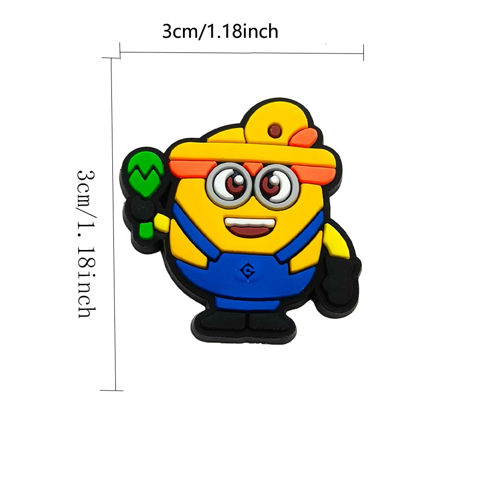 24pcs/set Miniso New Minion cartoon Series ​for Shoe Charms Accessories for Classic Clog Shoe Decoration Kids Gifts