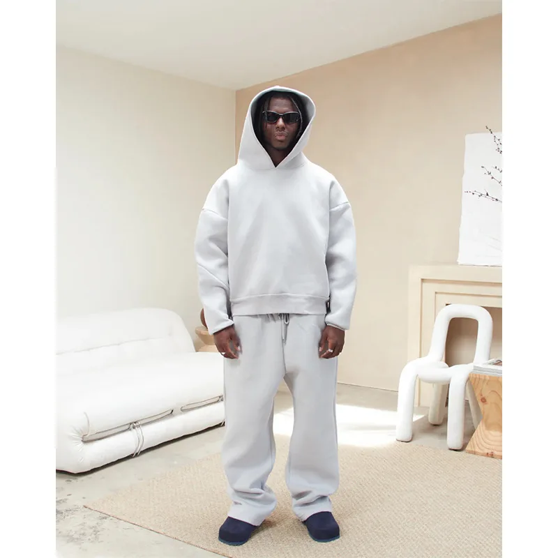 

Men's Hoodie Sweatirt Air Layer Thiened Set Saint xander Trasuit Cotton Blend Fabric Adult Casual Spring Season
