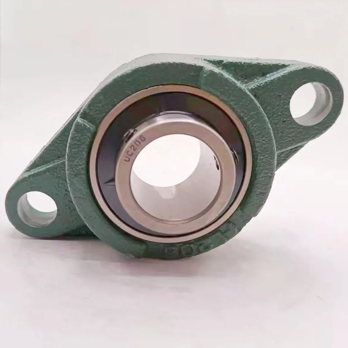 【Desde China】Rodamiento esférico exterior de hierro fundido duradero UCFL 205 206 de gran venta con soporte de rodamiento y bloque de almohada