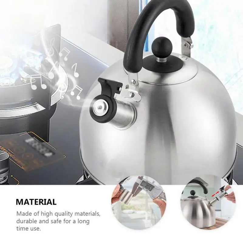 Universal Stainless Steel Tea Kettle Whistle Replacement Water Boiling Kettle Nozzle Teapot Spout Tip Kettle Warning Accessory