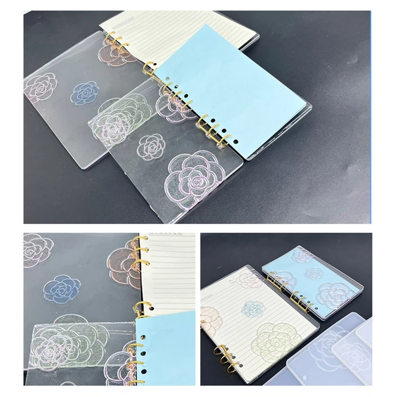 A5 A6 A7 Notebook Capa Silicone Molde para DIY Handmade Diário Livro Scrapbook Nota Livro Cristal Resina Epóxi Moldes Acessórios