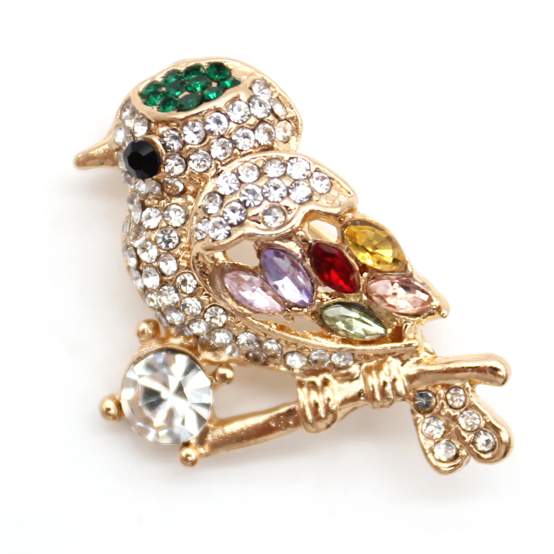 Hot Sale Fashion Bird Brooch High Quality Animal Series Diamond Brooch Pin Clothing Accessories