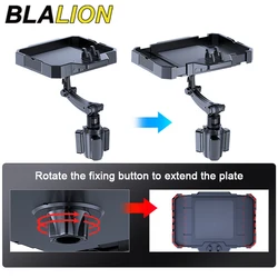 BLALION Multipurpose Car Food Tray Portable Car Dining Table with Mobile Phone Holder Laptop Drink Holder Car Extendable Plate