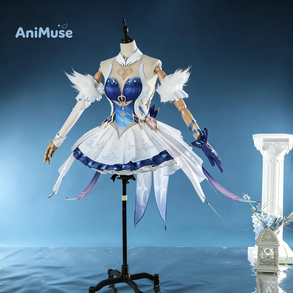 Genshin Impact ‌   Costume de Cosplay Odette, nouvelle robe pour femmes, ensemble complet, Halloween, carnaval, Comic Con, AniMuse