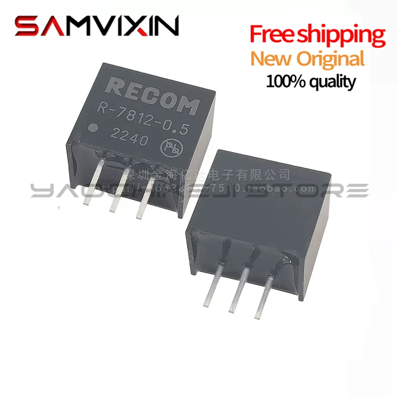 (5-10piece) 100% NEW R-7812-0.5 Output 12V 6W DC/DC isolated power module in line with the SIP-3 package