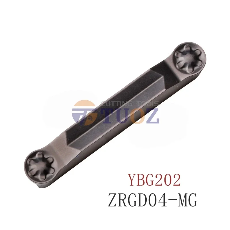 

Original ZRGD04-MG YBG202 ZRGD -MG R2 4mm 10pcs/box Carbide Inserts CNC Lathe Turning Cutter Grooving Tool for Stainless steel