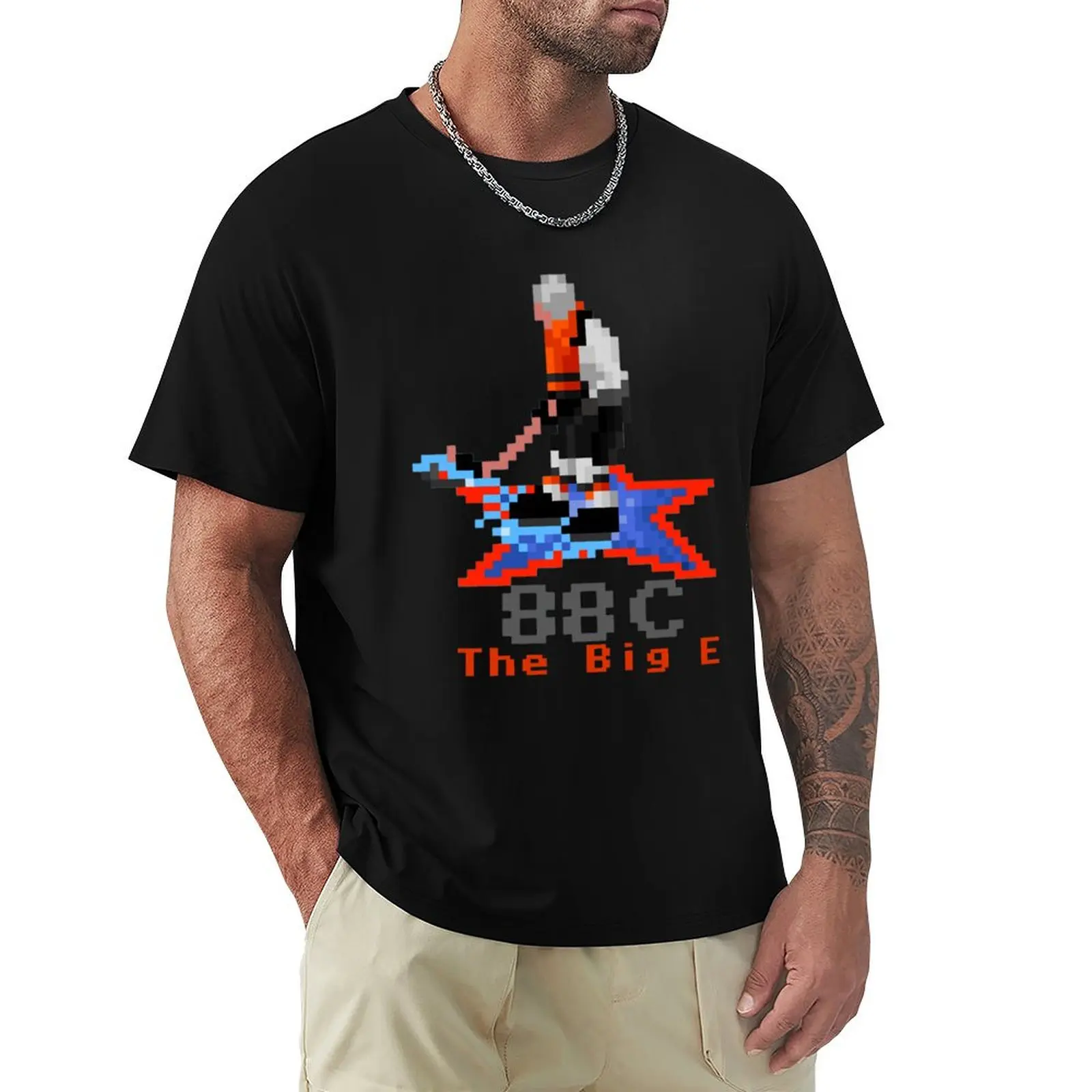 

The Big E T-Shirt blanks football t shirt funny shirt cotton t shirts for men cotton
