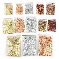 1/3/G Imitazione Dell'oro Del Nastro di Foglio di Rame Paillettes Glitters Mestiere Foglia Fiocco di Lenzuola Bulk Carta Stagnola Per Doratura FAI DA TE Unghie Artistiche Decor